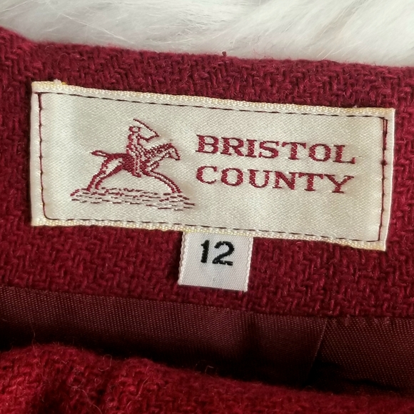 Vintage Bristol County Wool Knee High Pencil Skirt - Picture 3 of 4